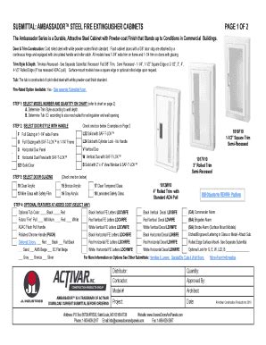 ambassador steel fire extinguisher cabinet c1017 installation instructions|SUBMITTAL: AMBASSADOR™ STEEL FIRE .